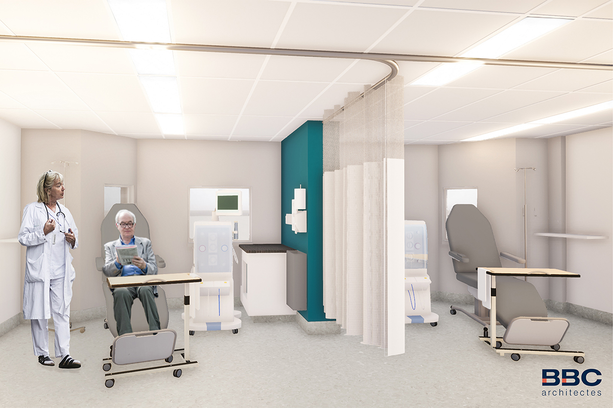 Maquette d'une salle de consultation
